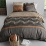 Voir la diapositive 2 : ATELIER DU COTON Housse de couette 260x240 JASPE + 2 taies coton 57 fils
