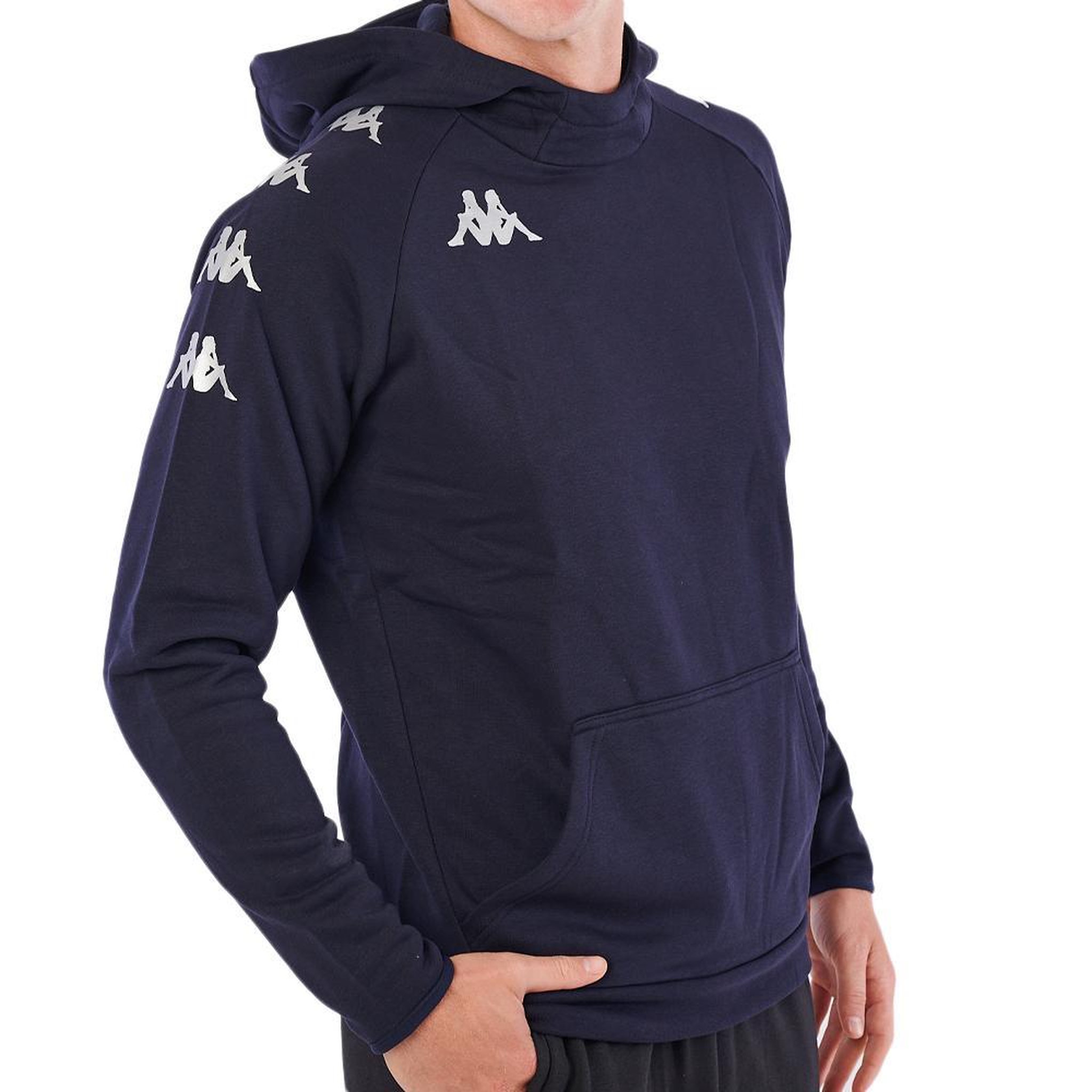 KAPPA Sweat à Capuche Marine Homme Kappa Diano 2024. Coloris disponibles : Bleu