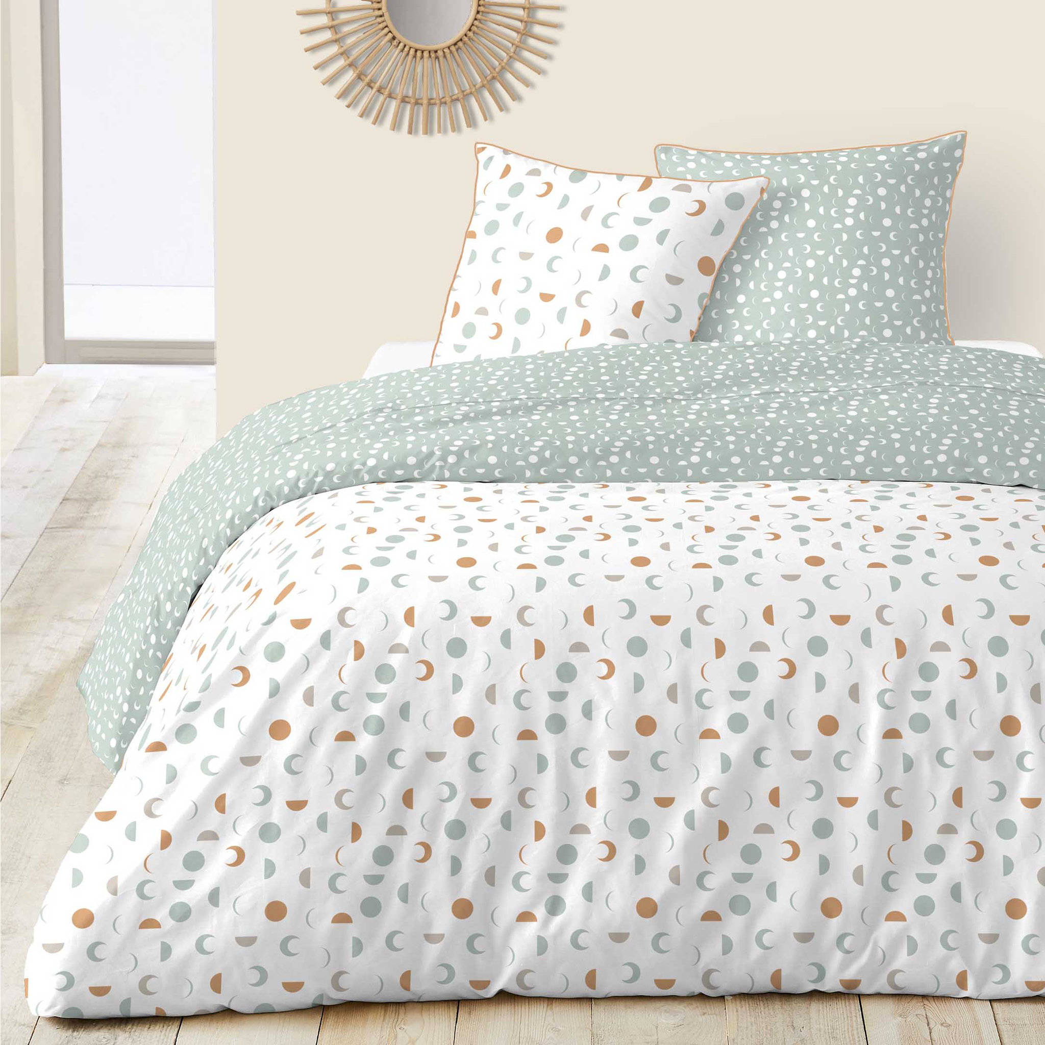 Parure housse de couette en coton 57 fils MOON