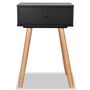 Voir la diapositive 4 : VIDAXL Table de chevet 2 pcs Bois de pin massif 40 x 30 x 61 cm Noir