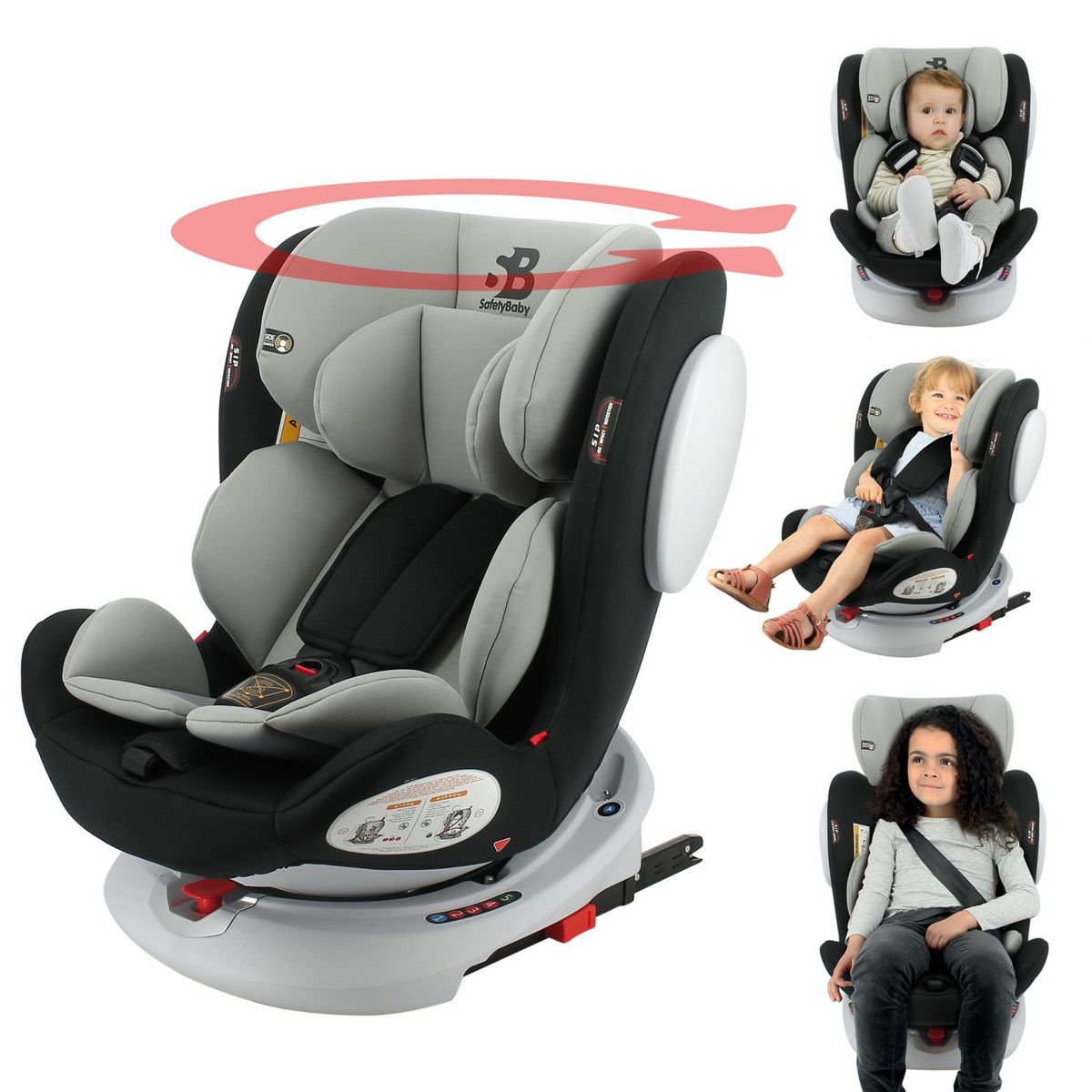 Safety Baby Siège auto isofix SEATY groupe 0+/1/2/3