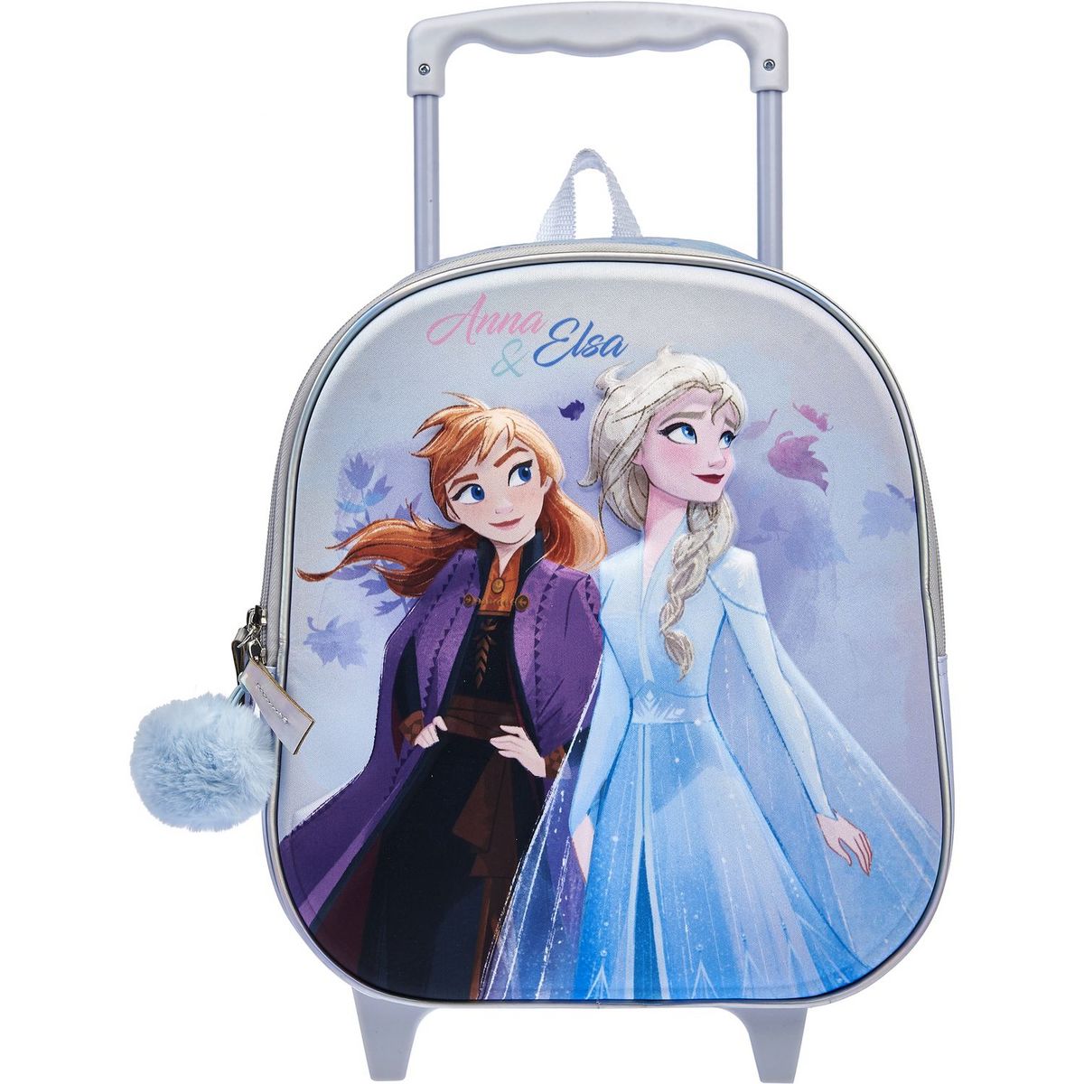 DISNEY Sac maternelle à roulettes 3D bleu La reine des Neiges