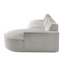 Voir la diapositive 3 : LISA DESIGN Spiaggia - canapé d'angle droit - forme arrondie - 5 places - en velours côtelé