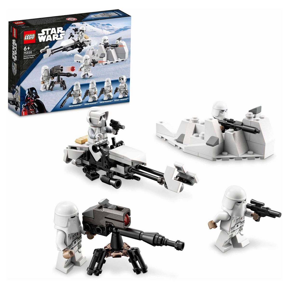 LEGO Star Wars 75320 Pack de combat Snowtrooper, Set Collector avec 4 Figurines