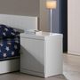 Voir la diapositive 2 : Paris Prix Table de Chevet Enfant  Robin  55cm Blanc