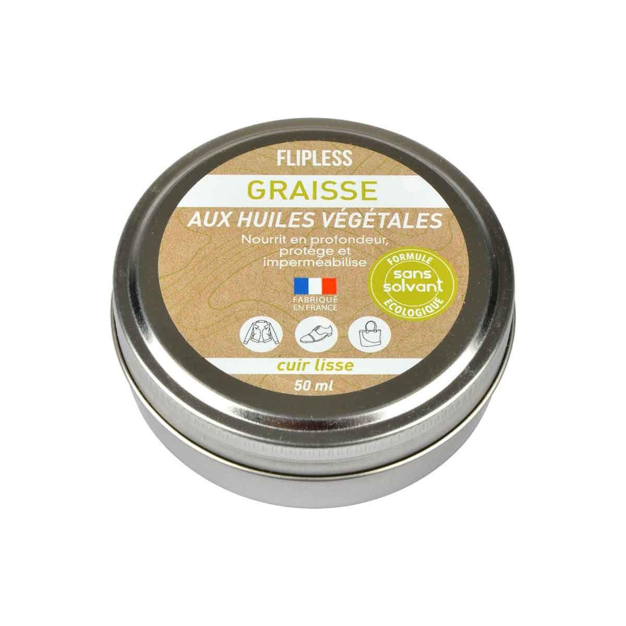 FLIPLESS Graisse écologique  chaussures  50ml argent