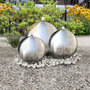 Voir la diapositive 1 : VIDAXL 3 pcs Spheres de fontaine de jardin avec LED Acier inoxydable