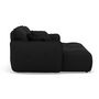 Voir la diapositive 3 : LISA DESIGN Thais - canapé droit 4 places avec double méridienne assise profonde en tissu texturé