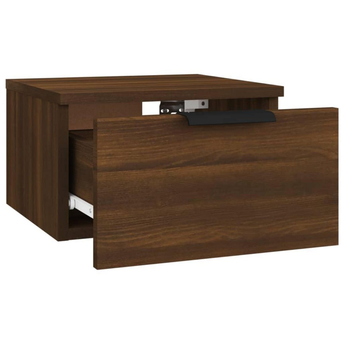 VIDAXL Table de chevet murale Chene marron 34x30x20 cm