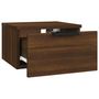 Voir la diapositive 5 : VIDAXL Table de chevet murale Chene marron 34x30x20 cm