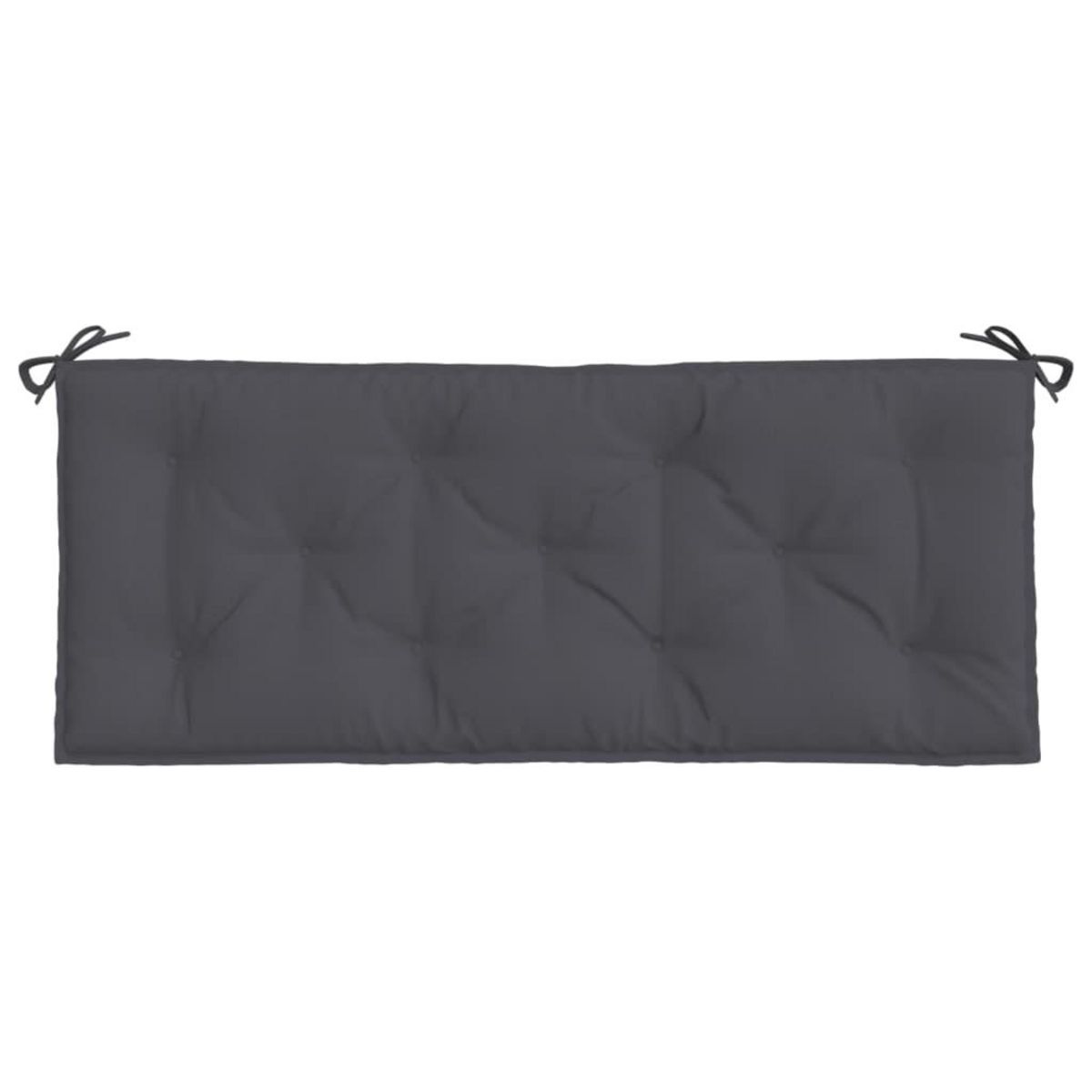 VIDAXL Coussins de banc de jardin lot de 2 anthracite tissu Oxford