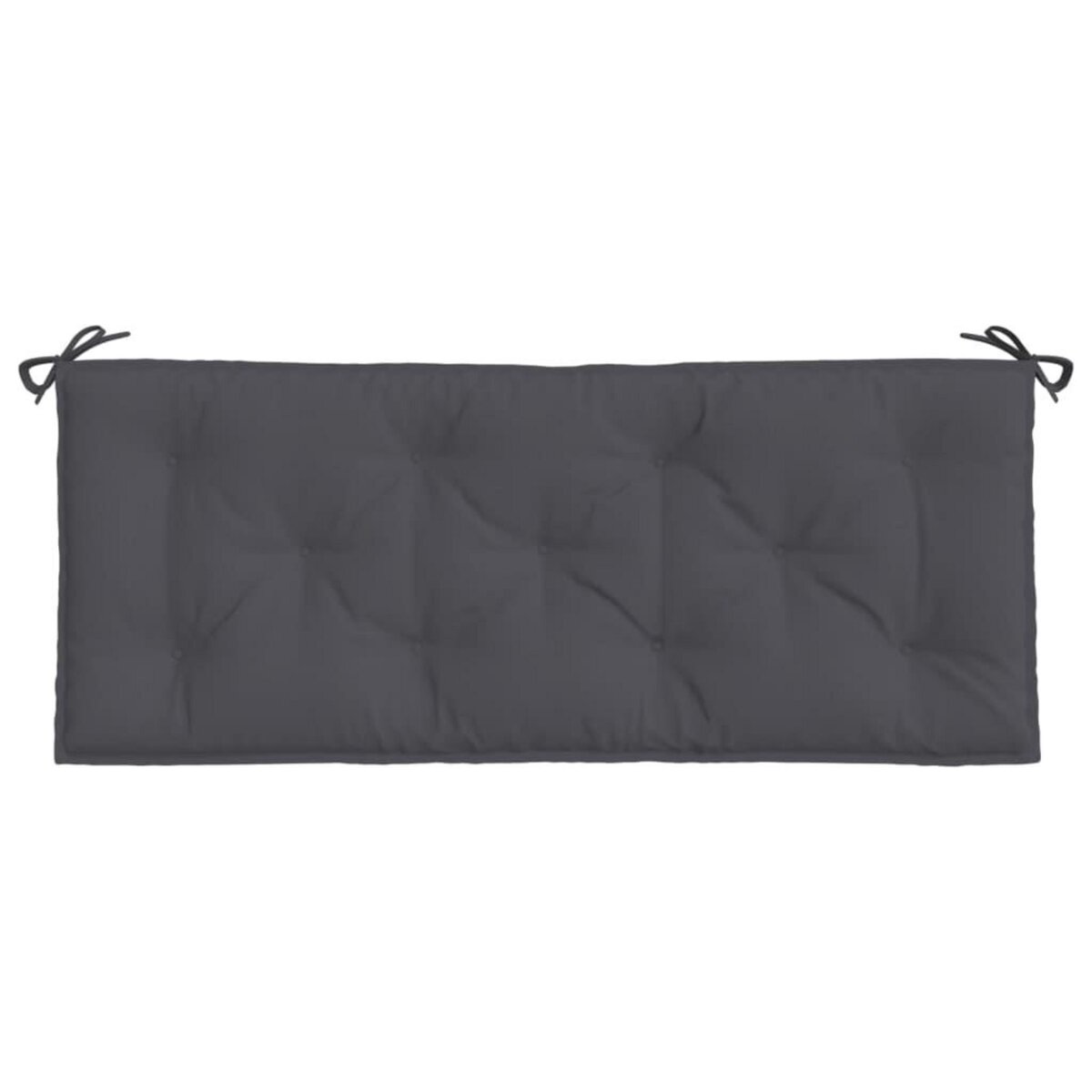 VIDAXL Coussins de banc de jardin lot de 2 anthracite tissu Oxford