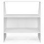 Voir la diapositive 3 : ID MARKET Etagère sous pente 2 niveaux TOMI 100 x 50 x 70/110 cm blanc