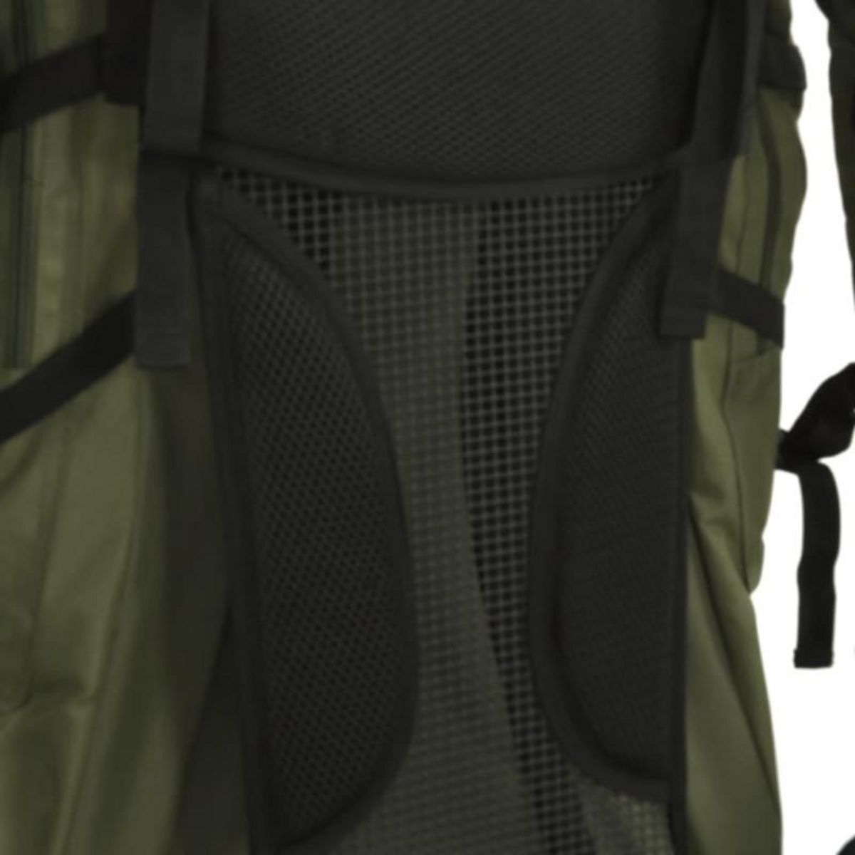 VIDAXL Sac à dos de randonnée vert armée 80 L tissu oxford
