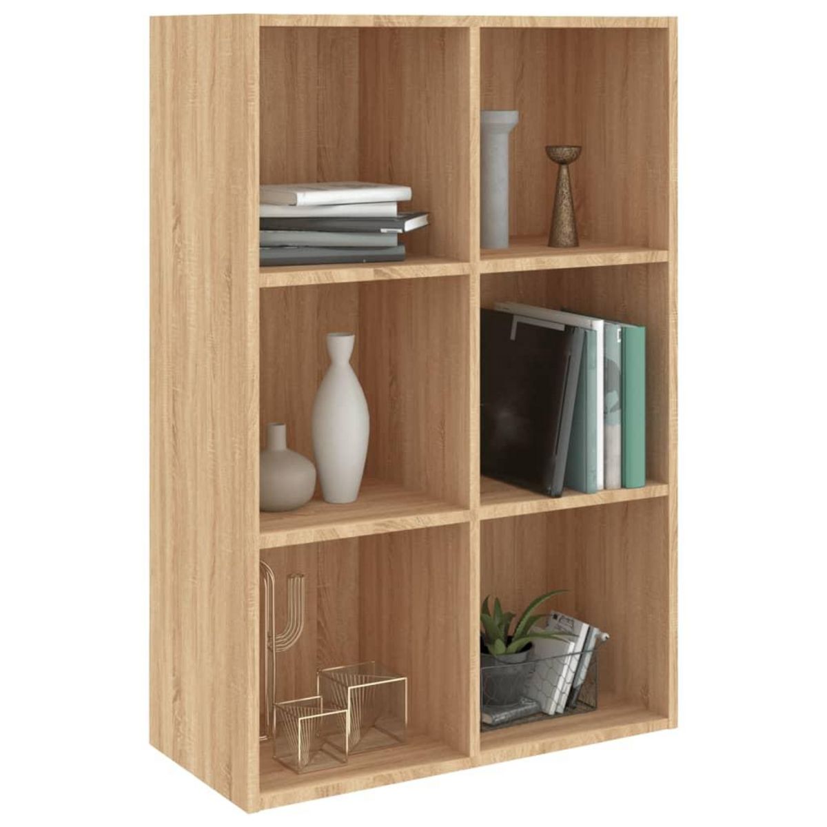 VIDAXL Bibliotheque/Buffet chene sonoma 66x30x98 cm bois d'ingenierie