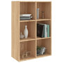 Voir la diapositive 3 : VIDAXL Bibliotheque/Buffet chene sonoma 66x30x98 cm bois d'ingenierie