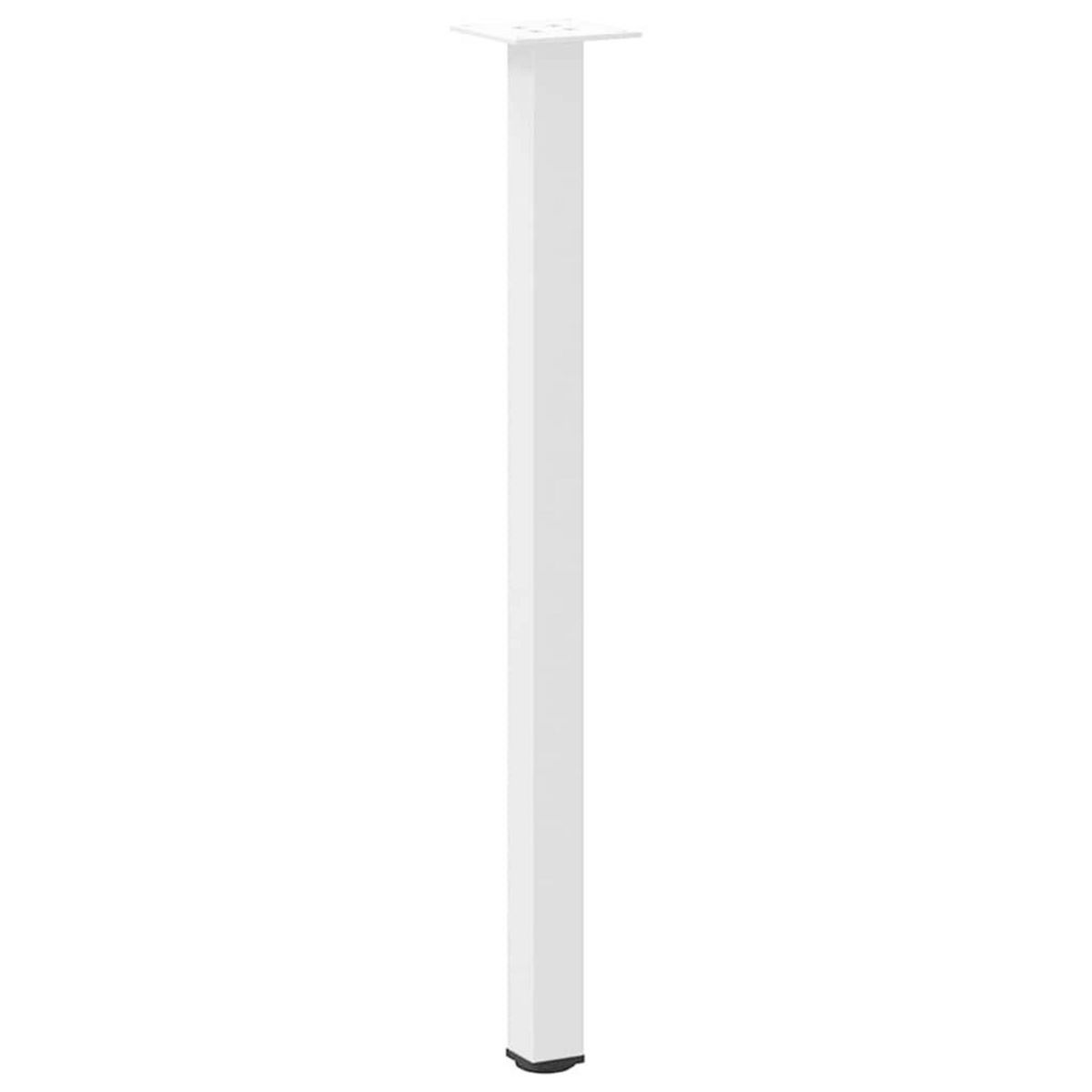 VIDAXL Pieds de table basse 4 pcs blanc 72-74 cm acier