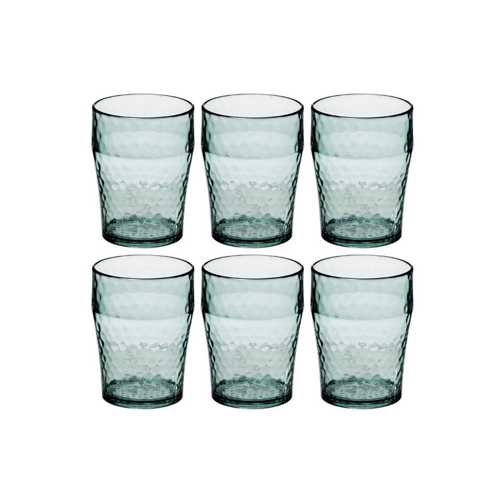 Voir la diapositive 1 : FIVE Lot de 6 Verres à Eau  Green Harmony  40cl Vert