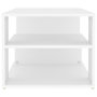 Voir la diapositive 5 : VIDAXL Table basse blanc 100x50x40 cm bois d ingénierie