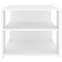 Voir la diapositive 5 : VIDAXL Table basse blanc 100x50x40 cm bois d ingénierie
