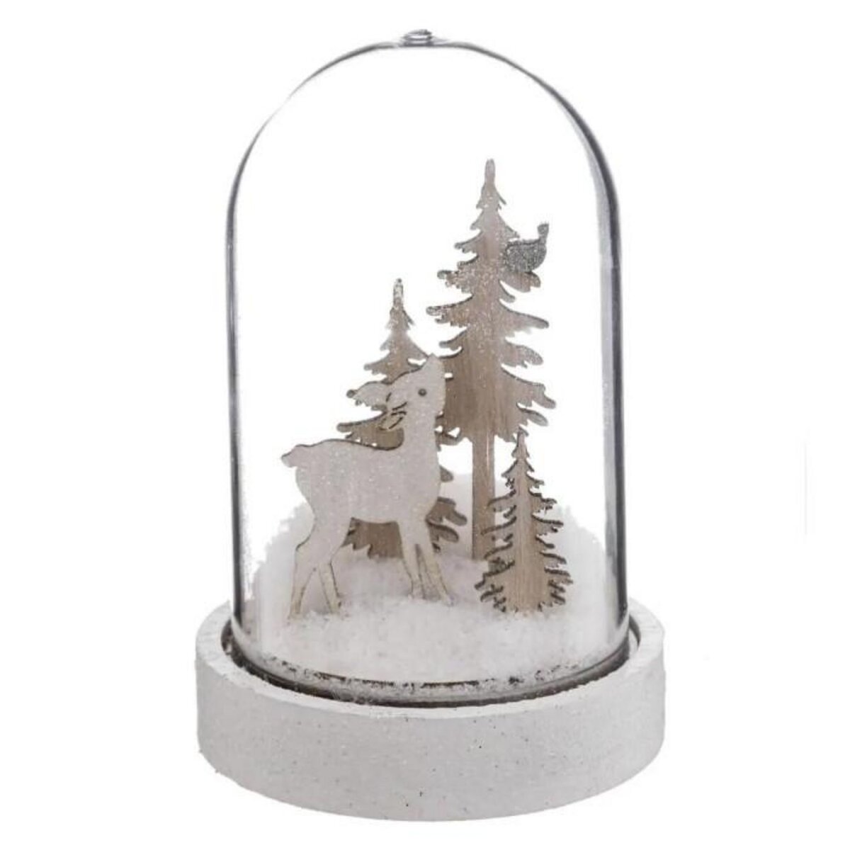ATMOSPHERA Décoration de Noël Cloche  Polaire  12cm Blanc