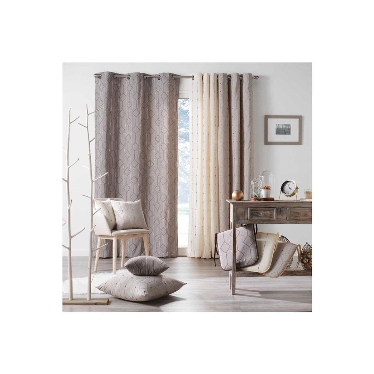 Paris Prix Galette de Chaise  Malone  40x40cm Noisette