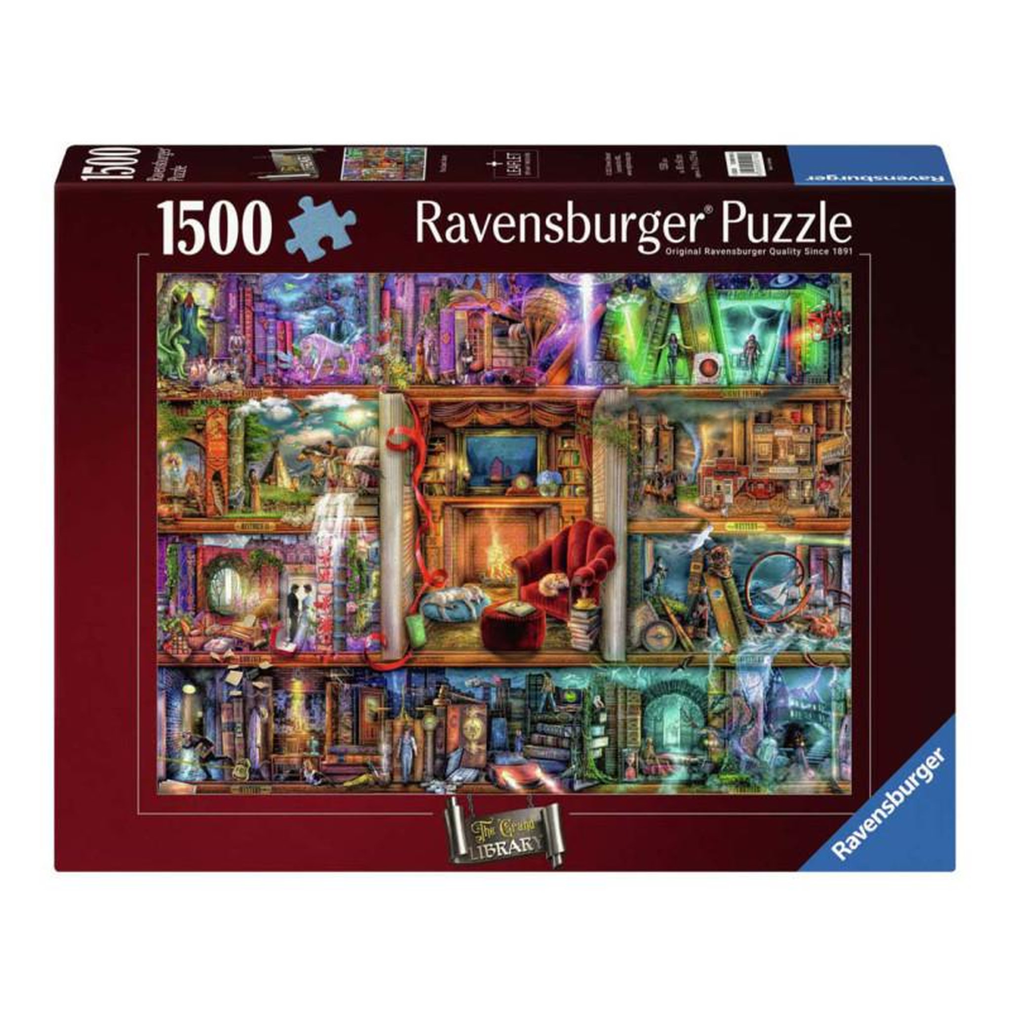 RAVENSBURGER Ravensburger - Jigsaw puzzle The Great Library, 1500 pcs. 120001904