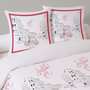 Voir la diapositive 2 : Dourev Housse de couette 200x200 Fashion girl + 2 taies coton 52 fils
