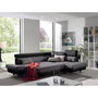 Voir la diapositive 3 : BEST MOBILIER Lisbona - canapé d'angle droit convertible - 5 places - avec têtières