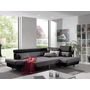 Voir la diapositive 3 : BEST MOBILIER Lisbona - canapé d'angle droit convertible - 5 places - avec têtières