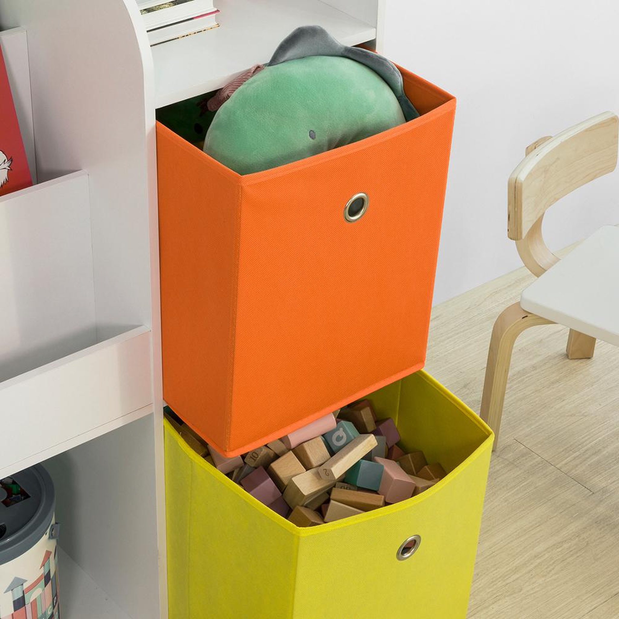 Voir la diapositive 6 : SOBUY SoBuy - Bibliothèque Enfant à 2 étagères - Moderne - KMB37
