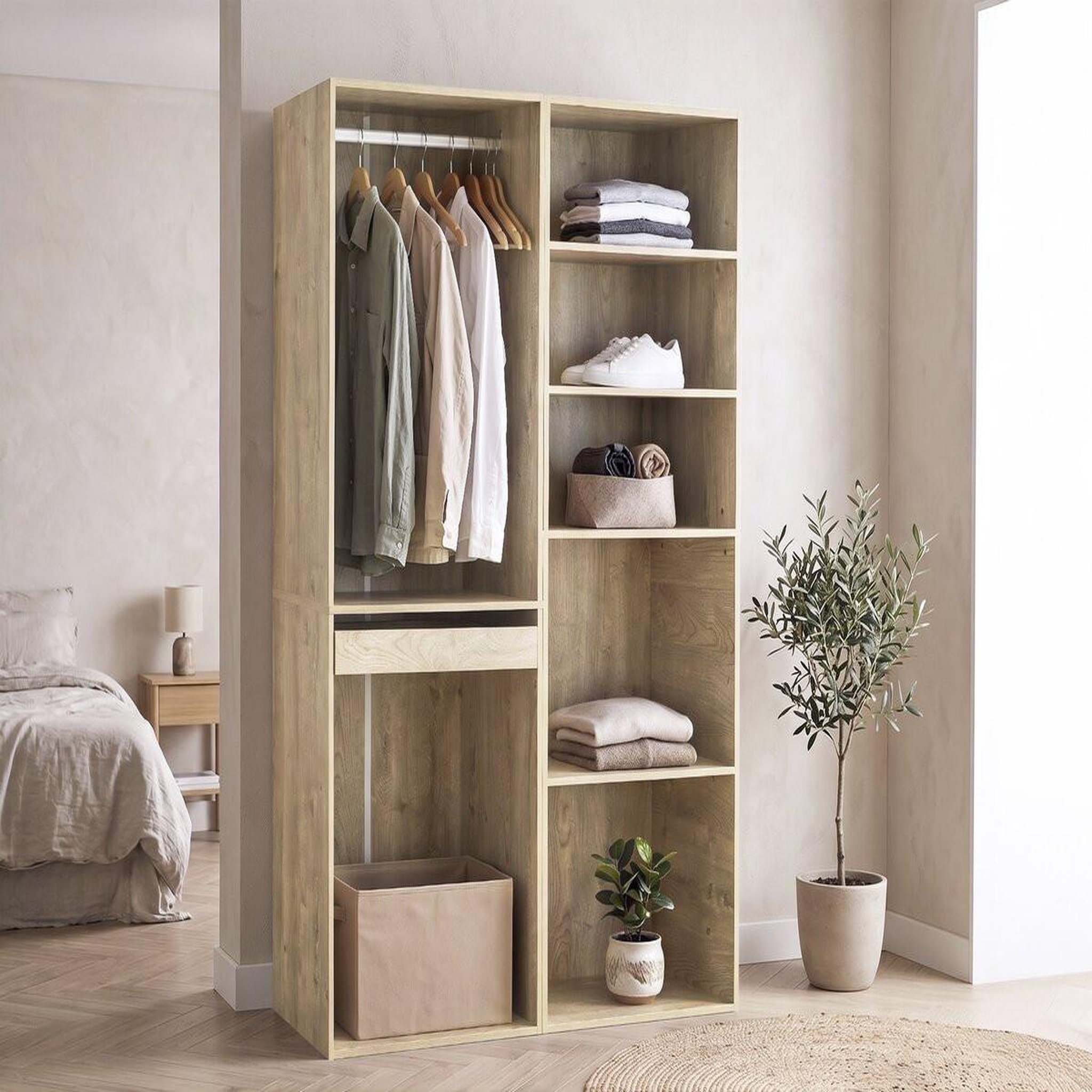 Voir la diapositive 2 : Habitat et Jardin Kit dressing   opéra   modulable - 2 éléments - beige