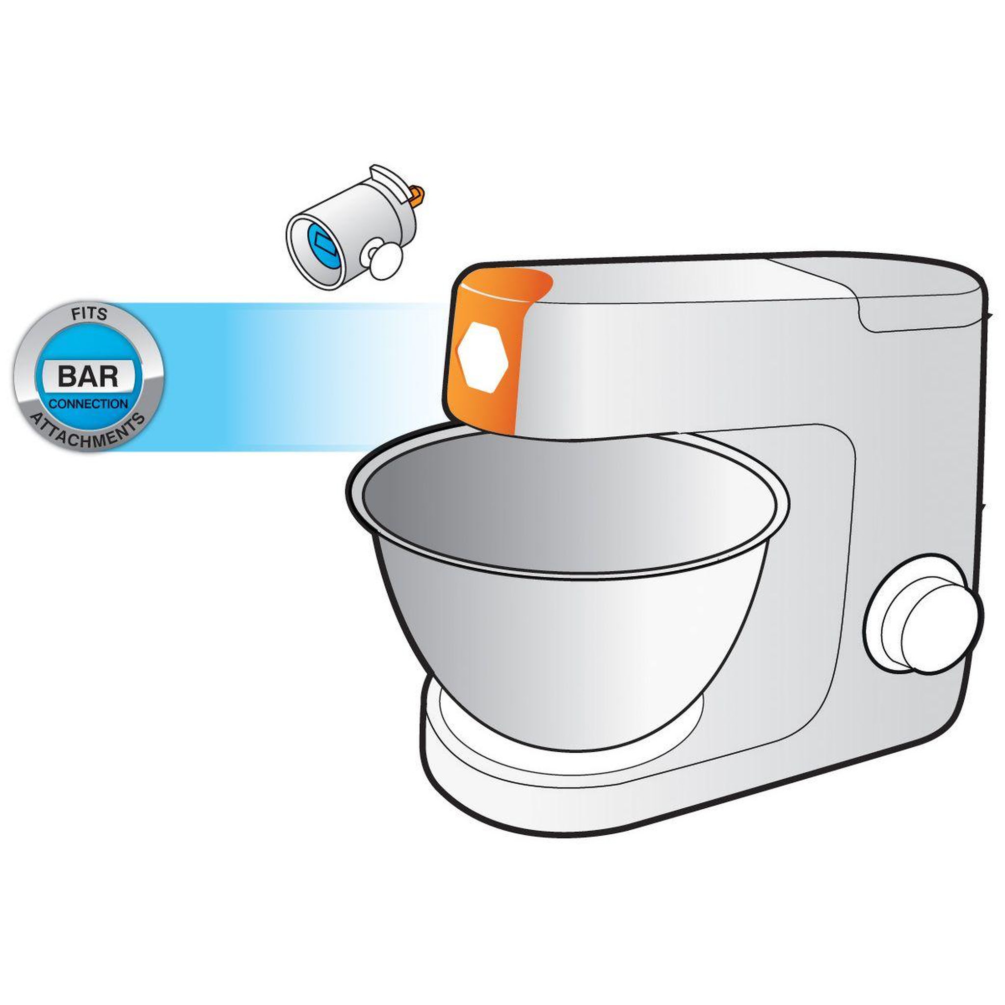 Voir la diapositive 3 : KENWOOD Adaptateur kat002me adaptateur accessoires at