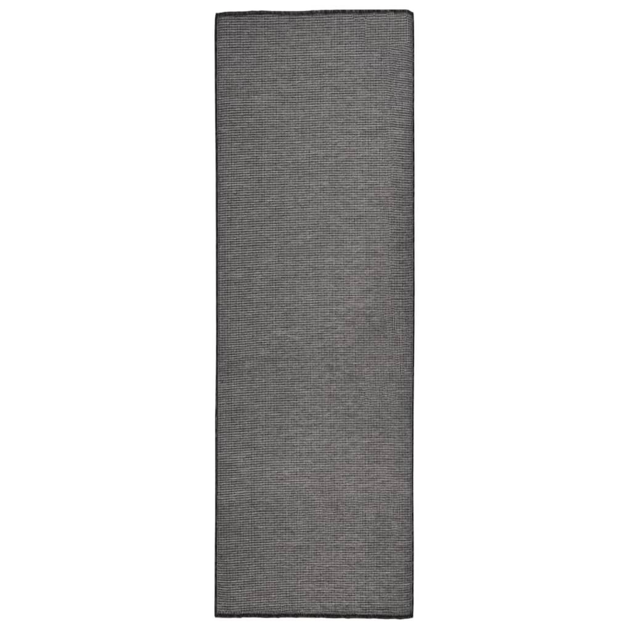 Voir la diapositive 1 : VIDAXL Tapis a tissage plat d'exterieur 80x250 cm Gris