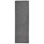 VIDAXL Tapis a tissage plat d'exterieur 80x250 cm Gris