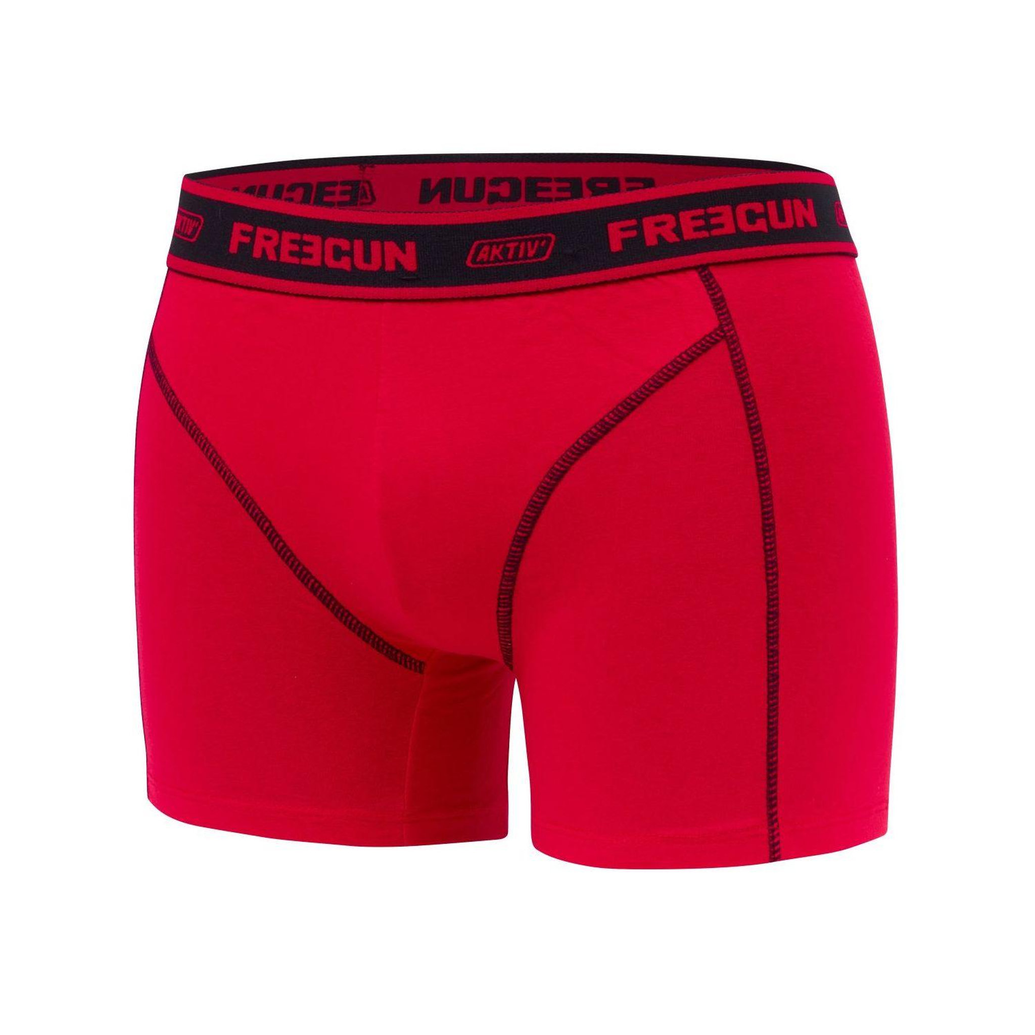 Voir la diapositive 4 : FREEGUN Lot de 4 boxers en coton homme Aktiv