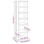 Voir la diapositive 6 : VIDAXL Armoires a chaussures 2 pcs Chene Sonoma 27,5x27x102 cm