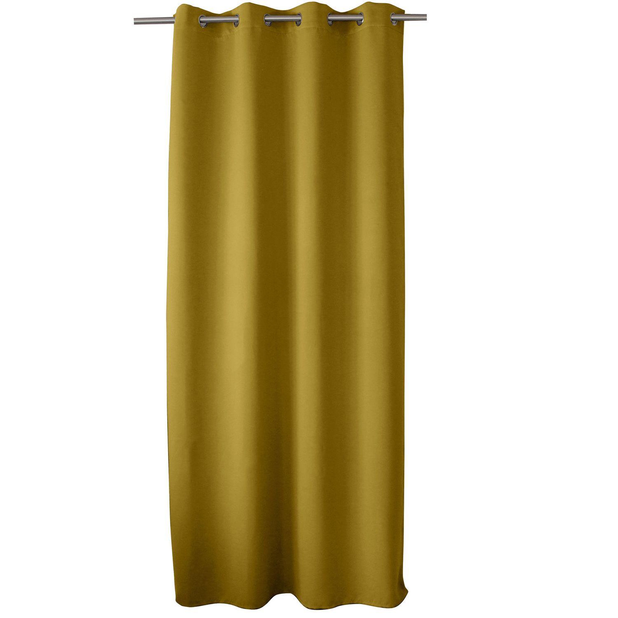 TOILINUX Rideau occultant à 8 œillets classy - 140 x 240 cm - bronze