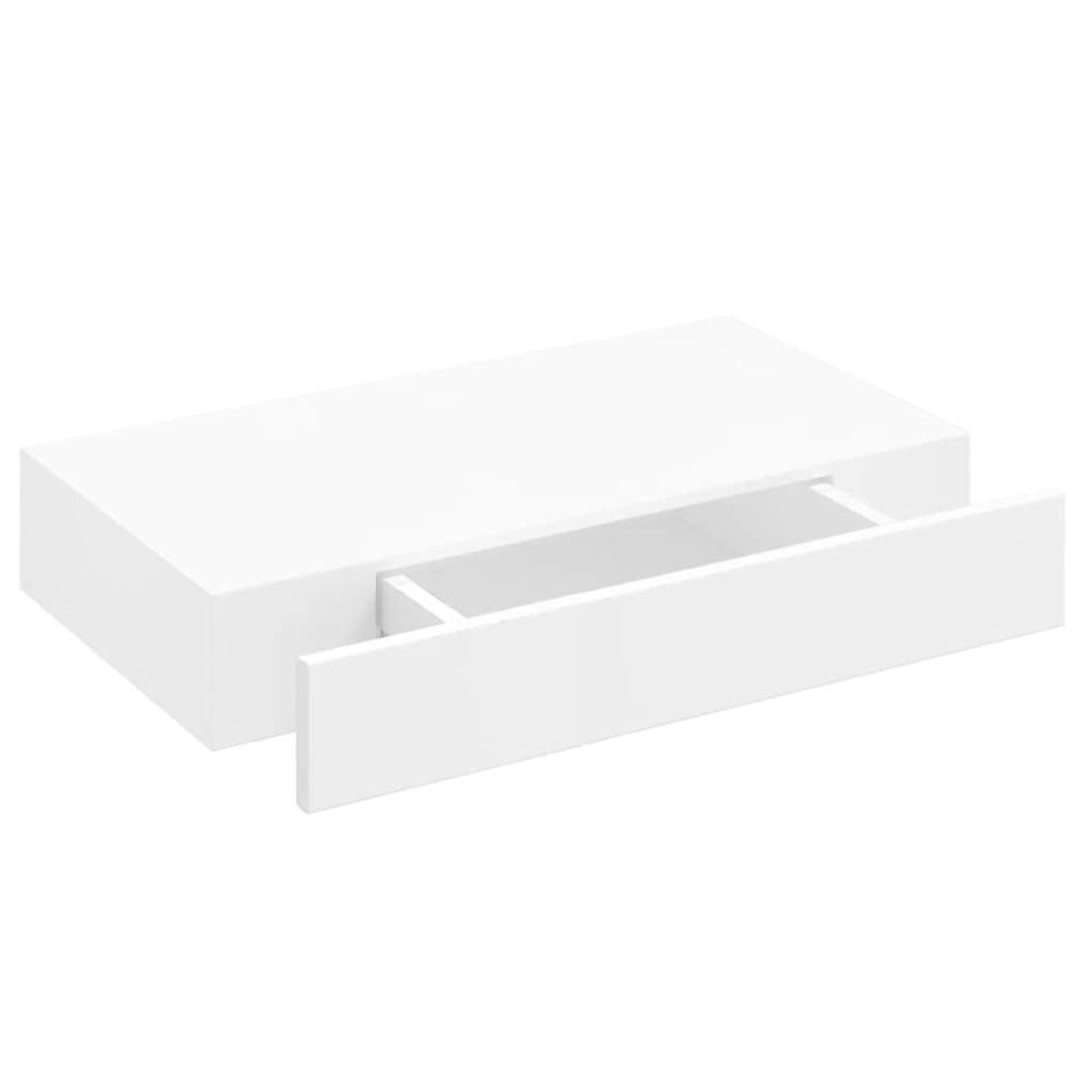 VIDAXL Etageres murales avec tiroirs 2 pcs Blanc 48 cm