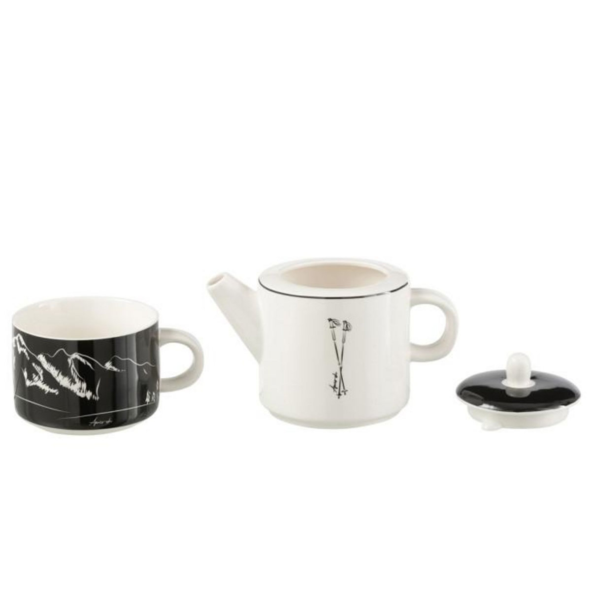 Paris Prix Théière Avec Tasse  Après-Ski  78cl Blanc