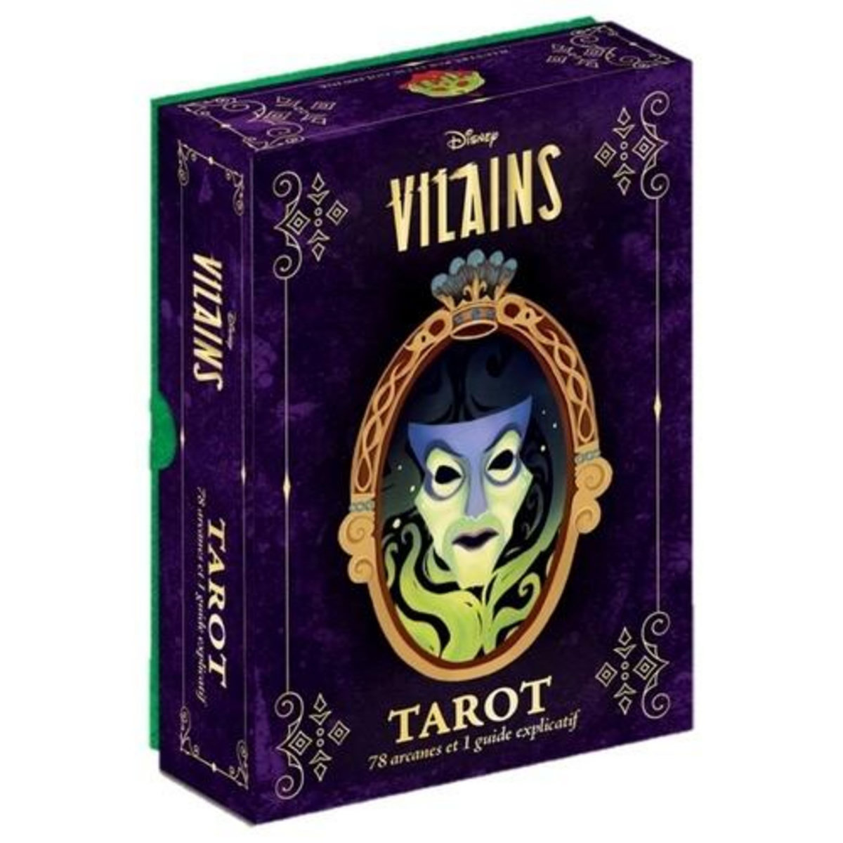 TAROT DISNEY VILAINS. COFFRET AVEC 78 ARCANES ET 1 GUIDE EXPLICATIF, Goldwine Ellie
