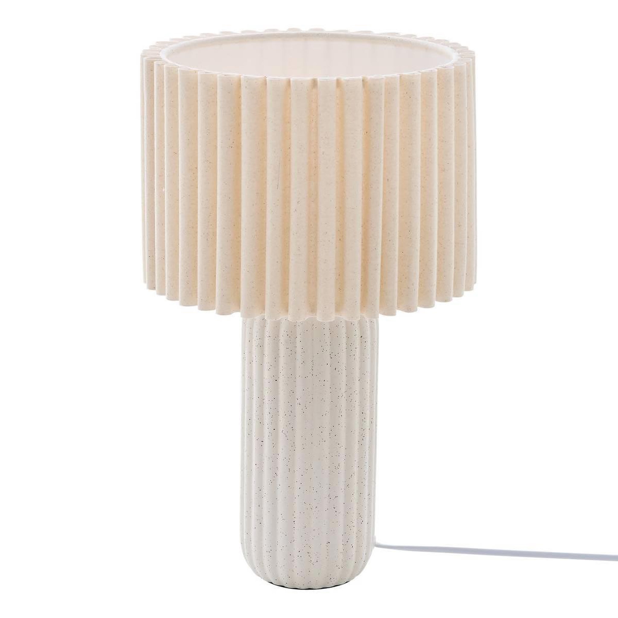 ATMOSPHERA Lampe Moucheté en Céramique  Kenan  43cm Beige