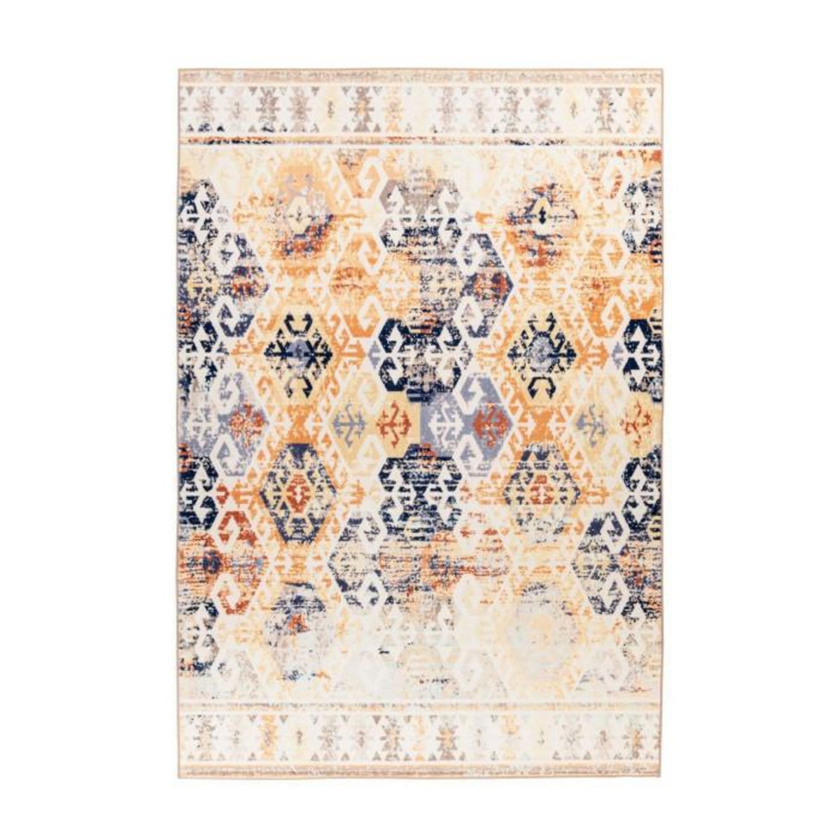 Paris Prix Tapis Tissé Rétro à Poils Courts  Saphira  Beige