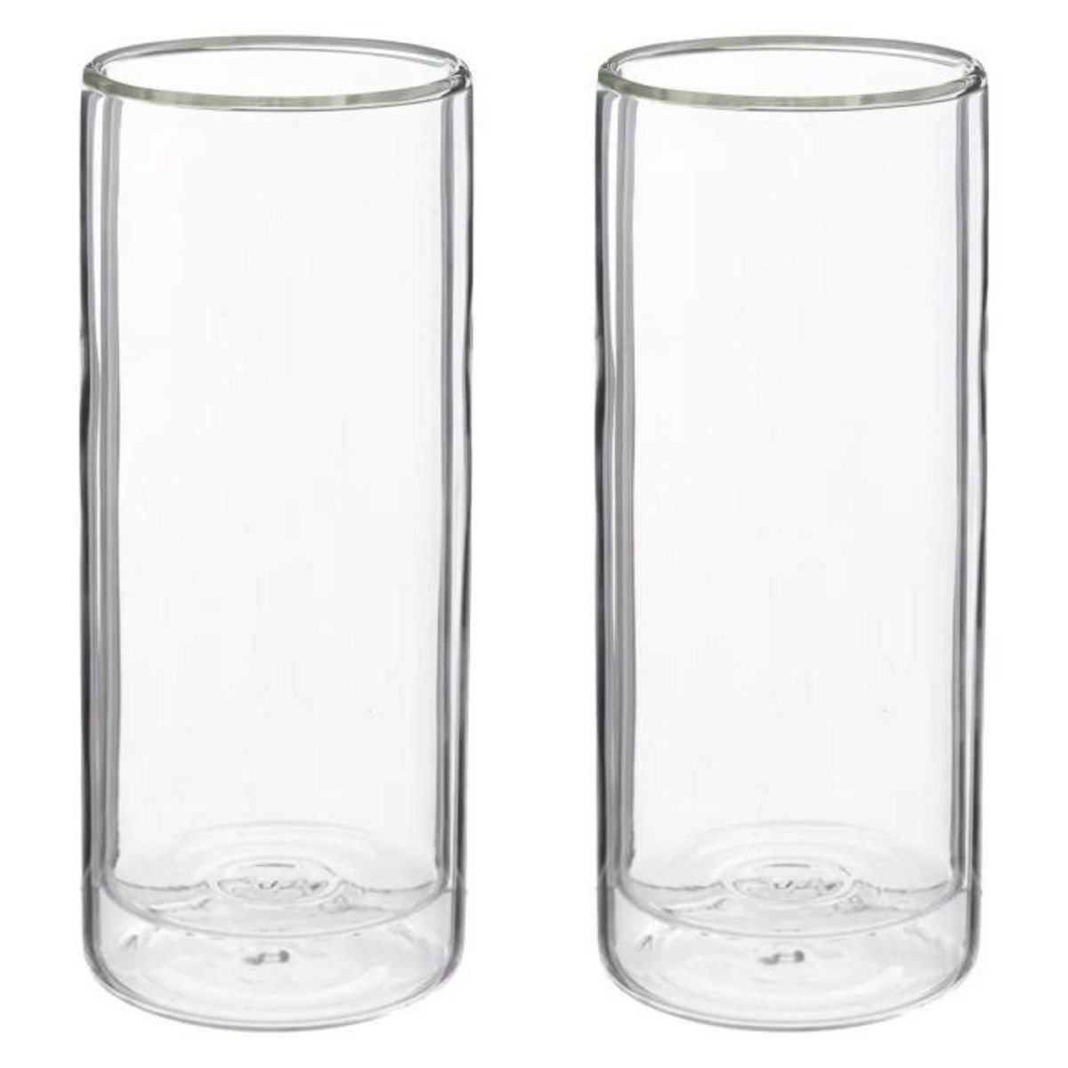 Paris Prix Lot de 2 Mugs Double Paroi  Cleo  35cl Transparent