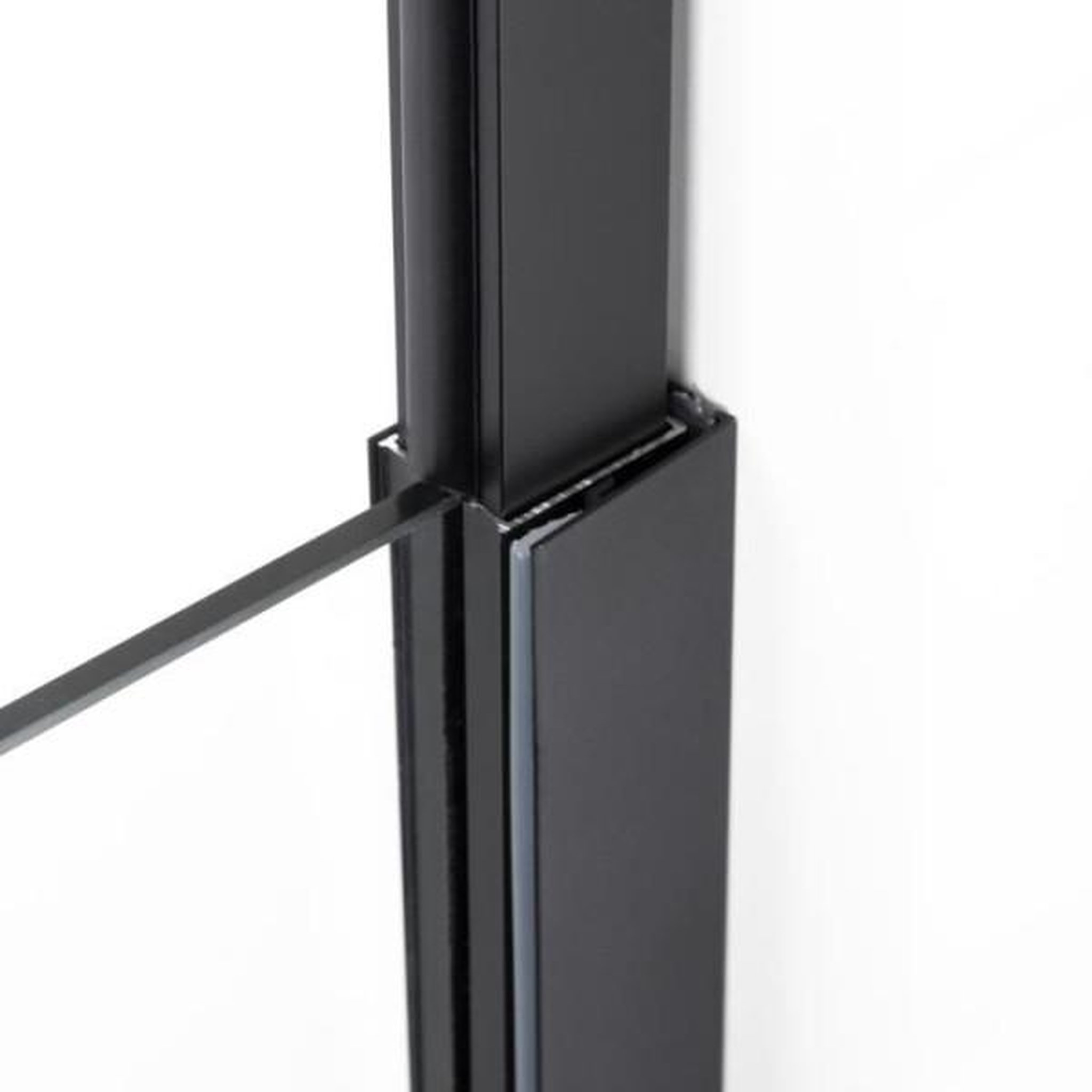Voir la diapositive 3 : GELCO Paroi fixe - GELCO - ONLY Noir - 90 x 210 / 266
