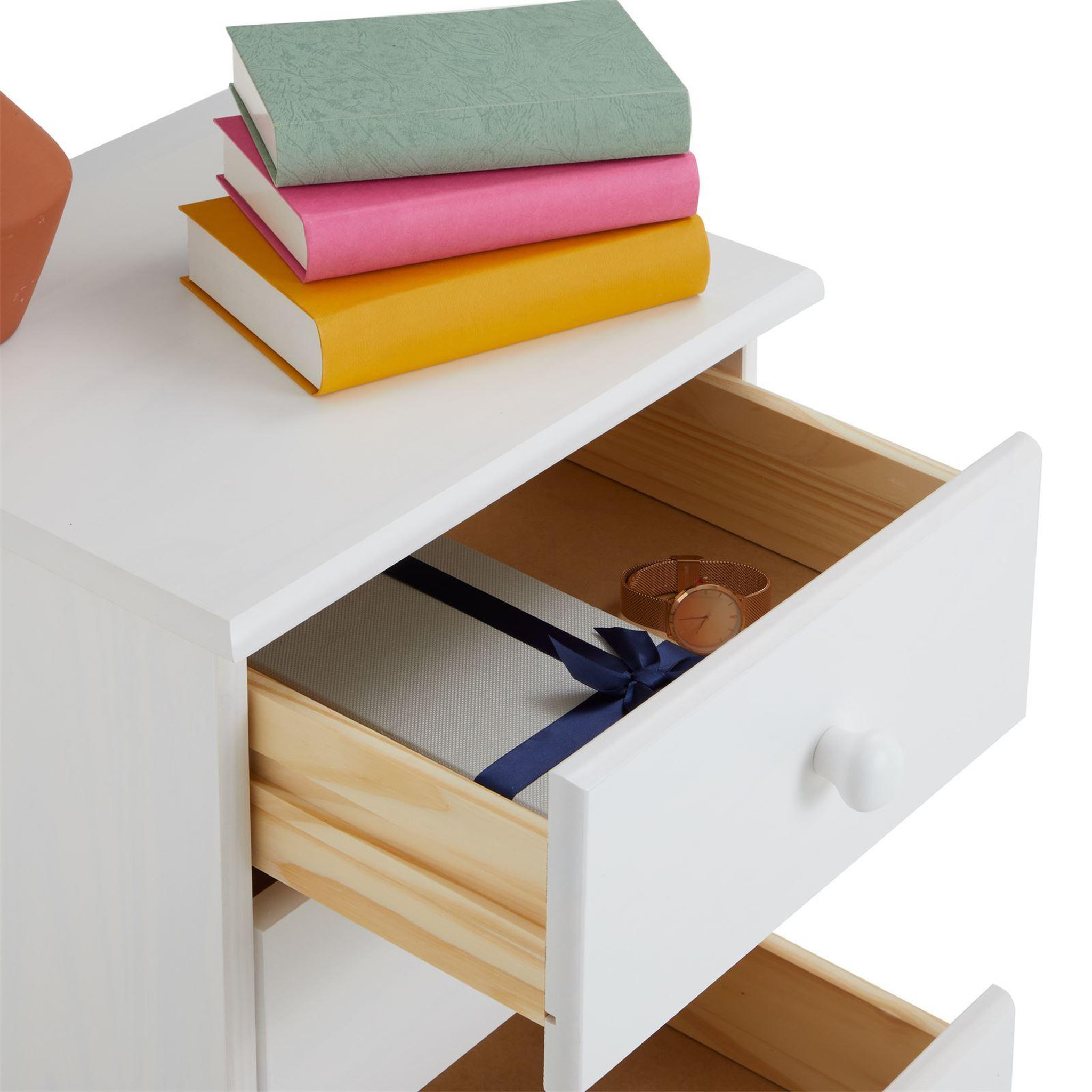 Voir la diapositive 6 : IDIMEX Table de chevet rondo en pin massif