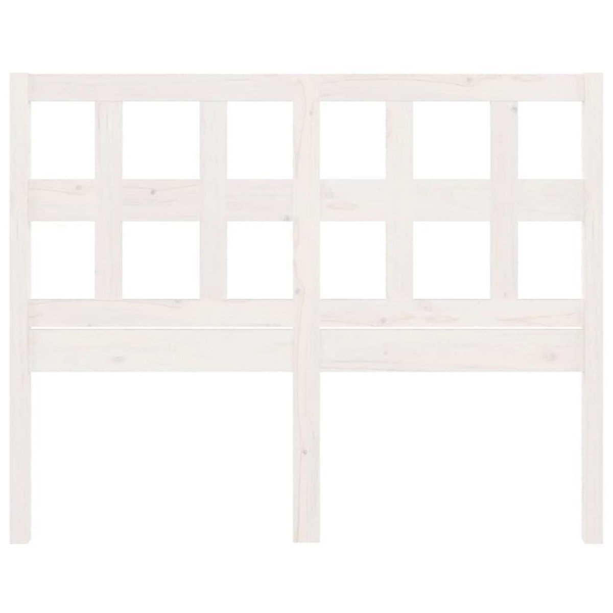 VIDAXL Tete de lit Blanc 165,5x4x100 cm Bois massif de pin