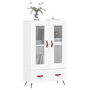 Voir la diapositive 3 : VIDAXL Buffet haut blanc 69,5x31x115 cm bois d'ingenierie