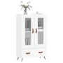 Voir la diapositive 3 : VIDAXL Buffet haut blanc 69,5x31x115 cm bois d'ingenierie