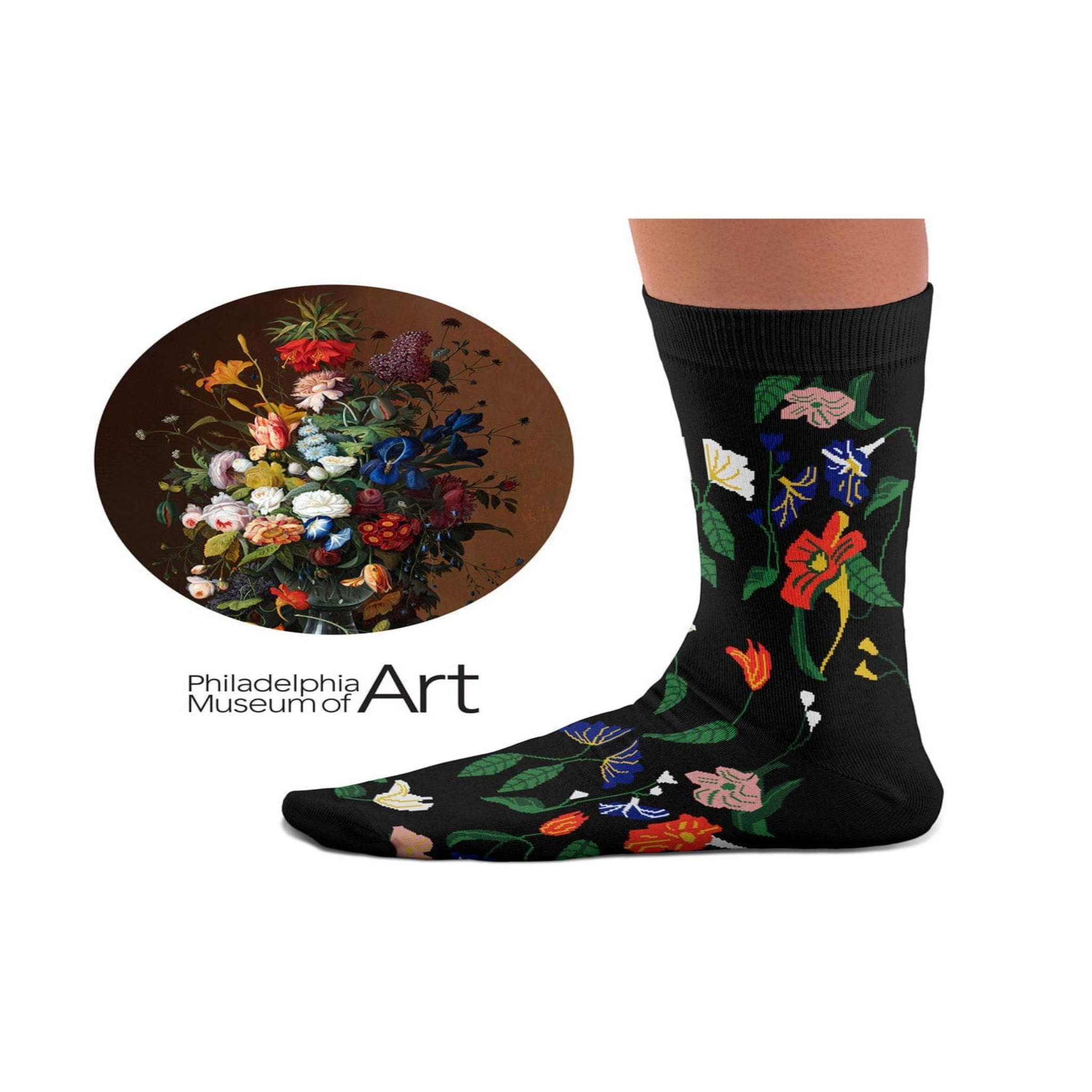 Voir la diapositive 4 : SOCK AFFAIRS Chaussettes fleurs nature morte, severin roesen